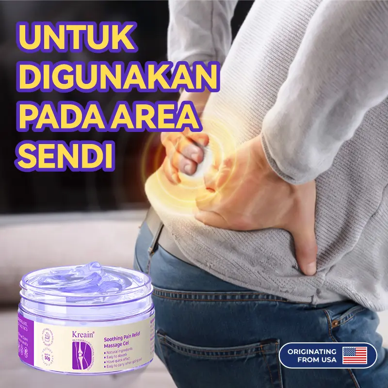 Kreain Nature Collagen Knee Cream, Soothes Joint Pain, Correction Deformation Recovery Cream Tubuh Lotion 1