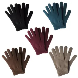 Sarung Tangan Motor Polos Full Jari Pria Wanita 1 Pasang / Sarung Tangan Rajut Warna Polos Bahan Katun Dewasa Unisex Gloves