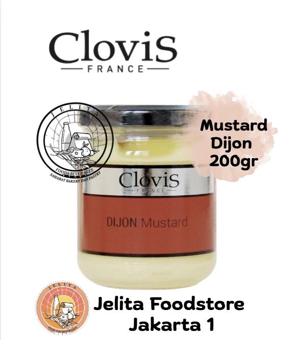 Gambar Clovis Dijon mustard 200gr France dari Jelita Foodstore Jakarta 1 Kota Administrasi Jakarta Timur Tokopedia