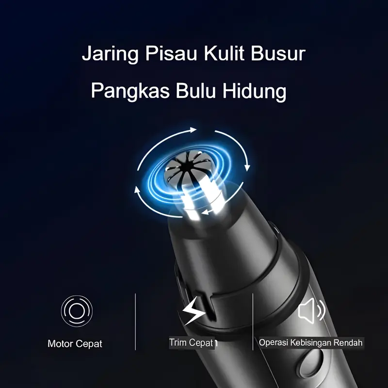 LENTIVEN Alat Cukur Bulu Hidung Pembersih Bulu Hidung Nose Hair Trimmer Elektrik JENGGOT KUMIS 7