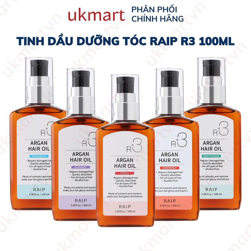 Tinh Dầu Dưỡng Tóc Raip Bóng Mượt R3 Argan Hair Oil 100ml