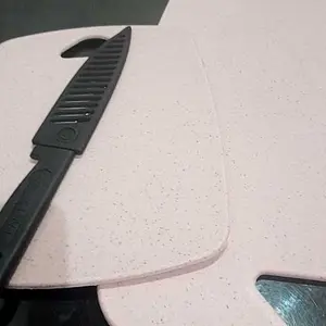 Set Talenan dan Pisau Dapur dapat 2 Ukuran Talenan + 1 Pisau Cover, Talenan Pisau Praktis W524-W523