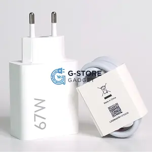 G-STORE Charger 67 Watt Turbo Fast Charging Cocok Untuk Xiaomi Dengan Teknologi Efisien Pengisian Daya Cepat