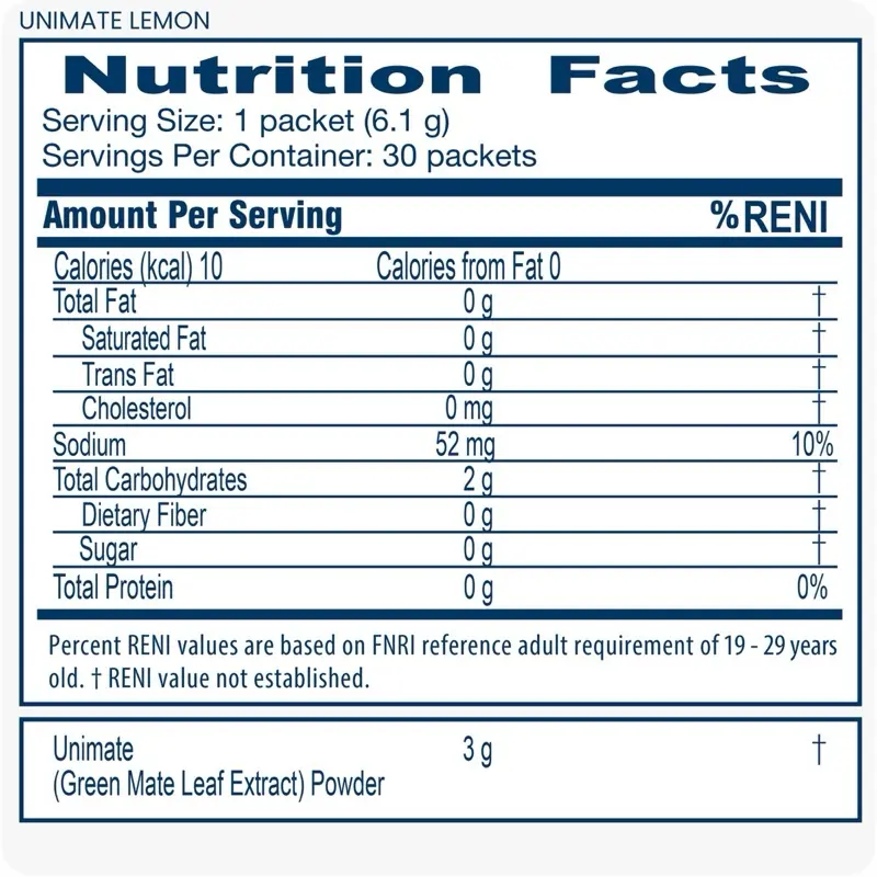 UNIMATE Unicity (1 sachet only) Unimate features a proprietary extract that enhances the benefits of yerba UNIMATE Unicity (1 sachet only) Unimate features a proprietary extract that enhances the benefits of yerba