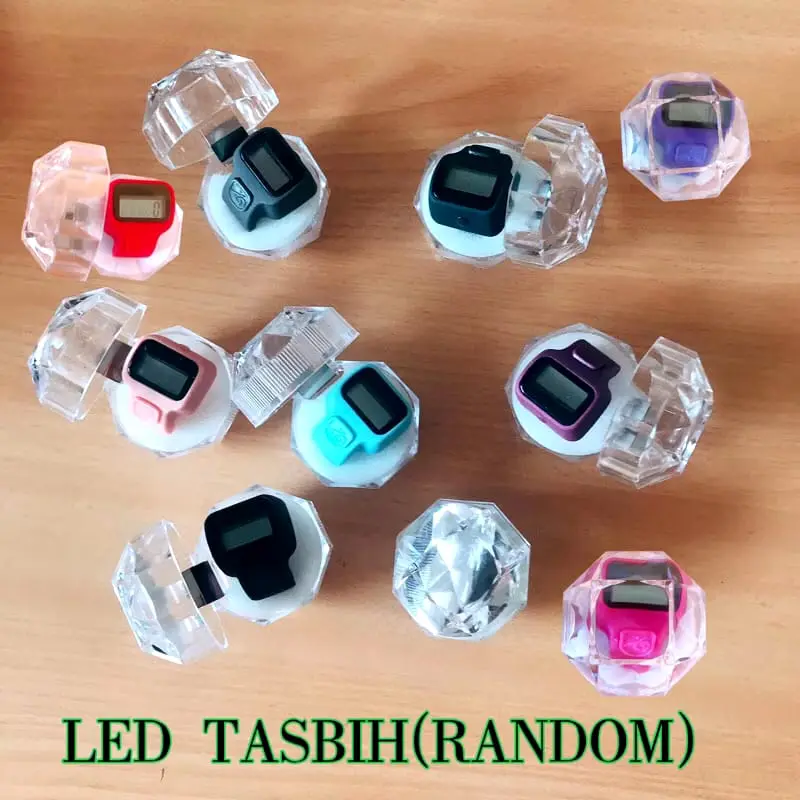 Kiseki Cincin Tasbih Digital Mini Led Alat Hitung Dzikir Perlengkapan Ibadah / Tally Counter Penghitung Zikir Tasbih Jari Digital Muslim