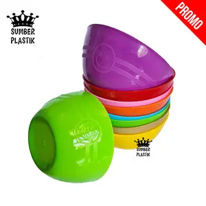 Mangkok plastik/Mangkok kuah/Mangkok Makan Emotion 14cm (1pcs) biru hijau Kuning Mangkuk