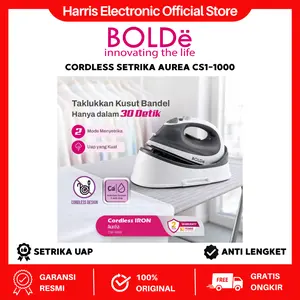 Bolde Cordless Setrika AUREA CS1-1000 Setrika Uap Tanpa Kabel Anti Lengket