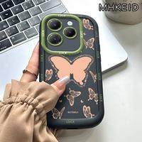 Gambar MHKEID Casing Hp untuk Infinix Hot 40 4G Hot 40 Pro 4G Case Pola Kupu-kupu Biru Kasing kepulan krim Silikon Softcase Casing - Gaya1, Infinix Hot 40 4G dari MHKEID MALL Kab. Tangerang 5 Tokopedia