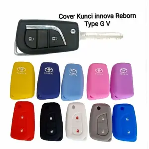 Silikon Kunci Remote Innova Type G V Cover Casing Kunci Mobil Toyota Innova Reborn Hilux | Hot Item
