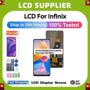 Infinix Tecno Smart 8 HD Pro Plus(X6525)/Hot 40i(X6528)/Spark 20(KJ5) 20C(BG7) GO 2024(BG6)/P55/P55+/P55T/Pop 8/RS4/S24(S667LN)/Power 50/S23+/A70S Lcd Phone Touch Screen