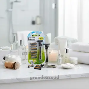 (6Pcs dan 12Pcs) Pisau Cukur Manual Set | Cukur Jenggot | Cukuran Kumis Dan Jenggot | Pencukur Pria