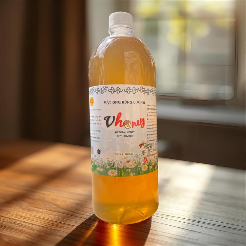 Mật Ong Hoa Tràm Rừng U Minh 1000ml - Tinh chất tự nhiên