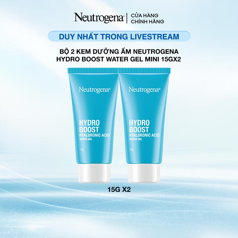 [LS] Bộ 2 Kem dưỡng giúp cấp ẩm Neutrogena Hydro Boost Hyaluronic Acid Water Gel 15g x 2 - Skincare Nữ | Chăm sóc da | Làm đẹp da Dưỡng Ẩm Da