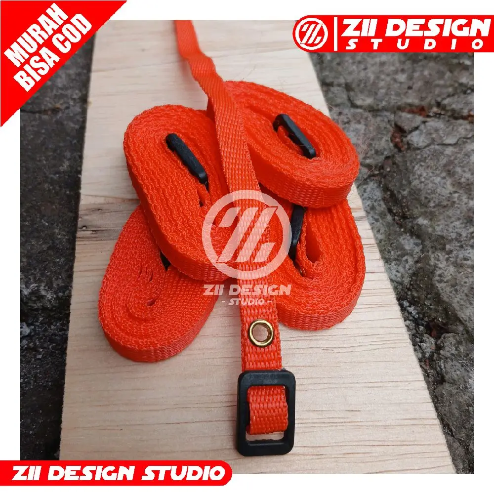 ZII DESIGN STUDIO Trekbelt Miniatur Sound System 1cm x 150cm dan 200cm Warna Orange Hitam Kuning Ungu