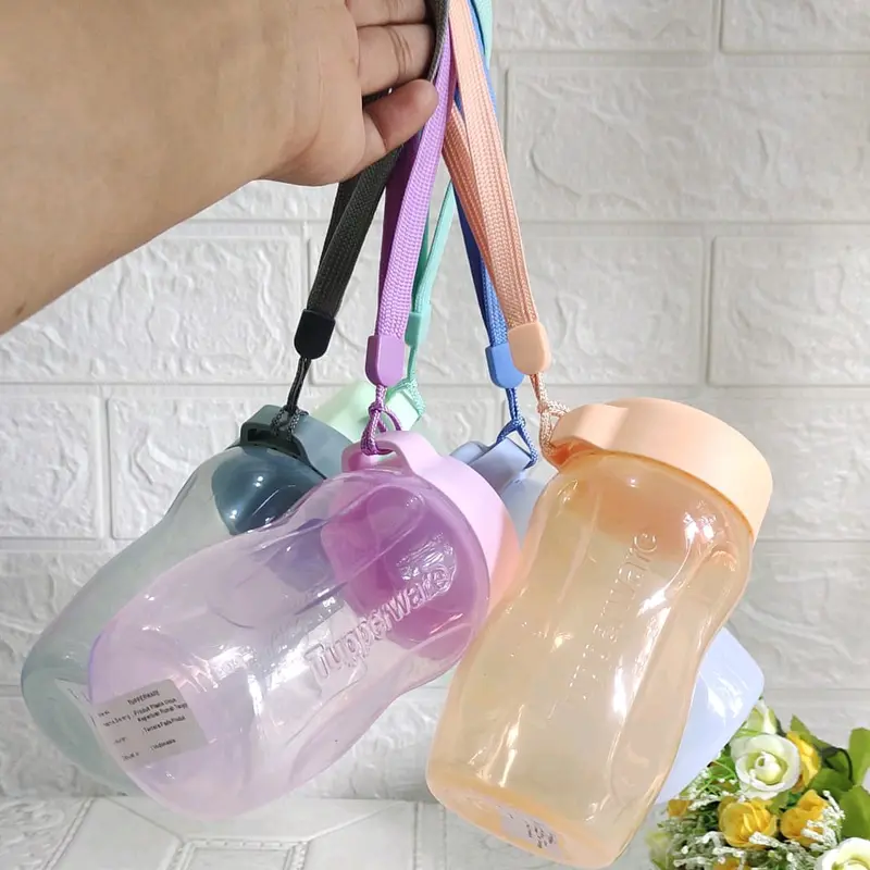 Botol Minum Fashion Eco Original Tupperware 310mL - Produk Botol Air Dapur & Ruang Makan Minuman Tali Tas Water Kitchenware Bottles tutup botol = pp travelling 3