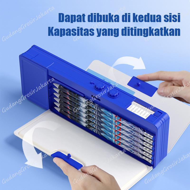 Kotak Pensil Multifungsi Motif Kartun Untuk Anak Laki-Laki /Transformer Password Pencil Case /Tempat Pensil Magnet Sandi Multifungsi Motif Kartun Untuk Anak Laki-Laki 3