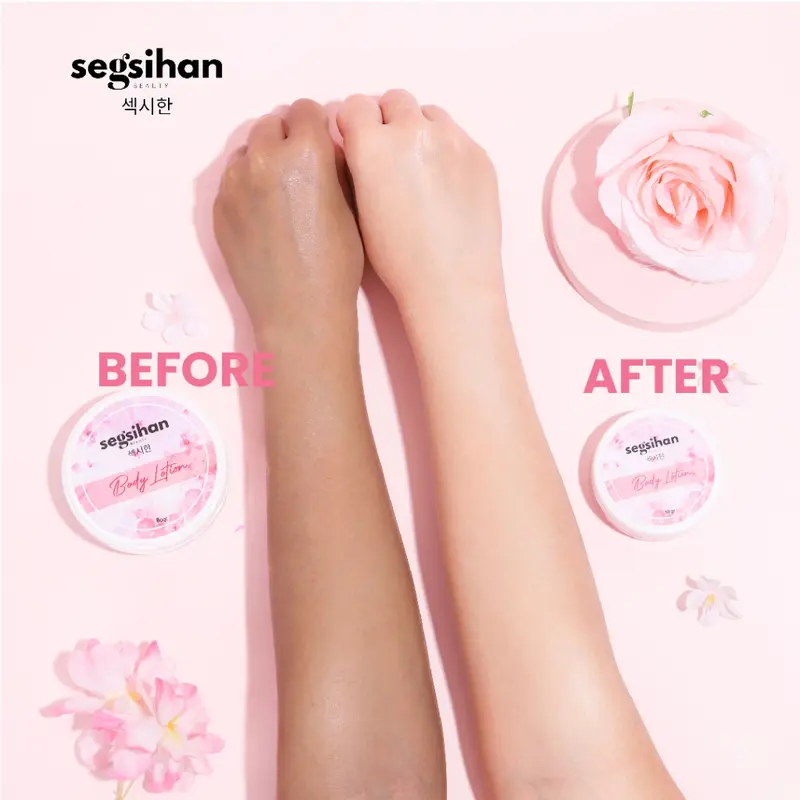 Lotion Pemutih Badan Instant BPOM Segsihan Beauty 80g - Melembabkan, Menghaluskan, Mencerahkan Kulit dengan Aroma Tahan Lama - Abu-Abu 3