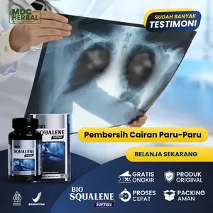 Herbal Pembersih Cairan Paru2, Penghilang Radang Paru2, Flek Paru Paru, Herbal Untuk Paru Paru Basah, Paru2 Basah Berair - Bio Squalene