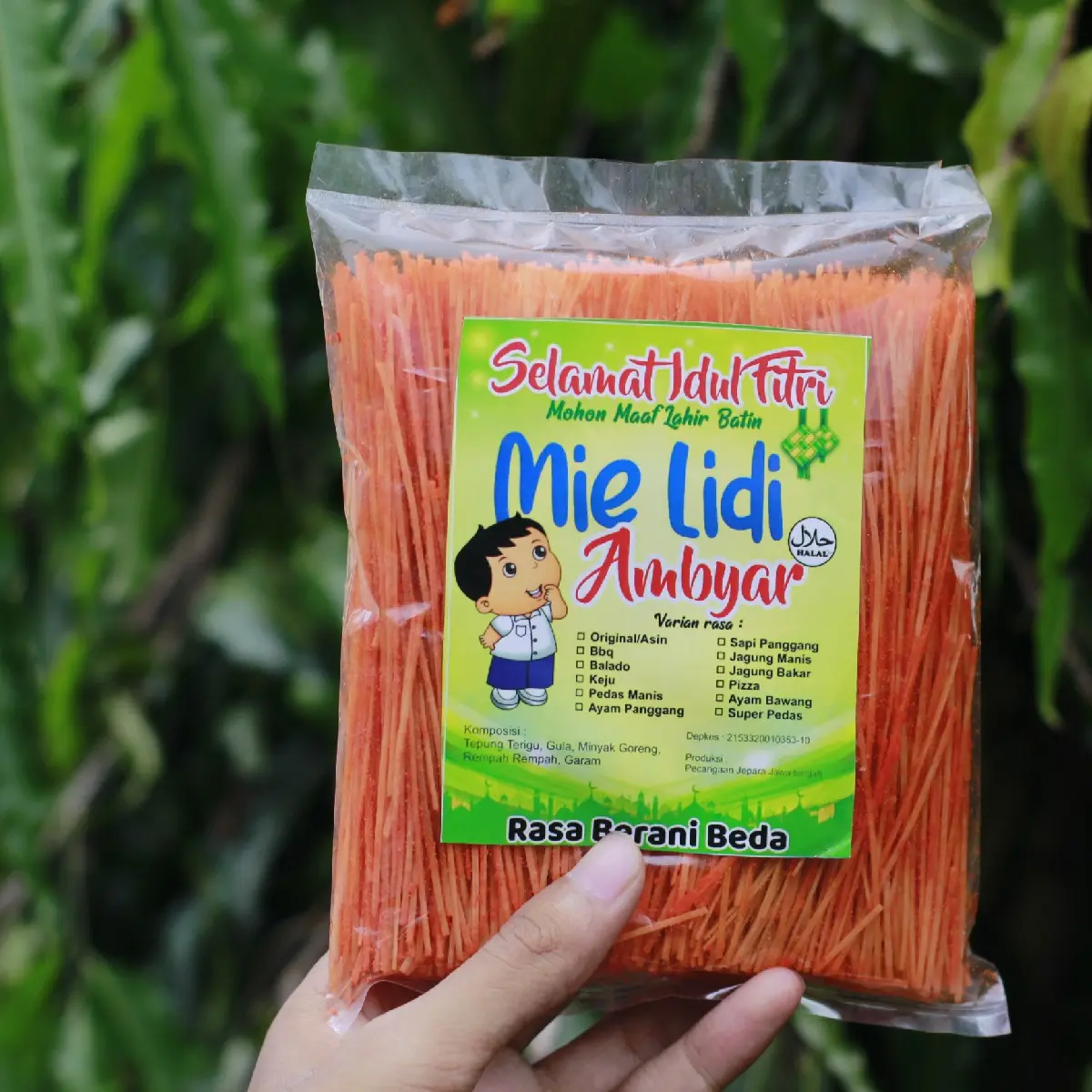Mie lidi Snacks/mielidi/miegepeng