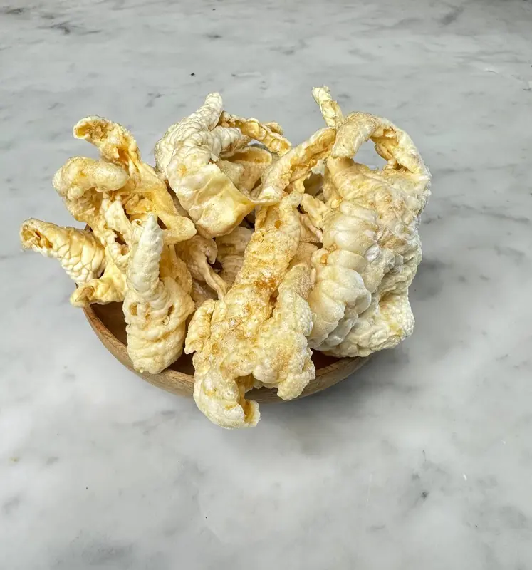 KERIPIK CEKER TANPA TULANG DAN USUS TANPA TEPUNG / PREMIUM QUALITY / NETTO 50GR DAN 100GR 2