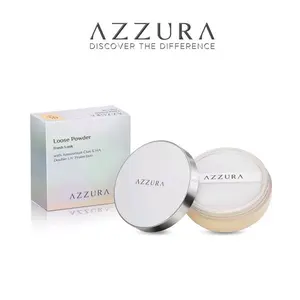 Azzura Loose Powder Fresh Look dengan Amazonian Clay & HA Double UV Protection