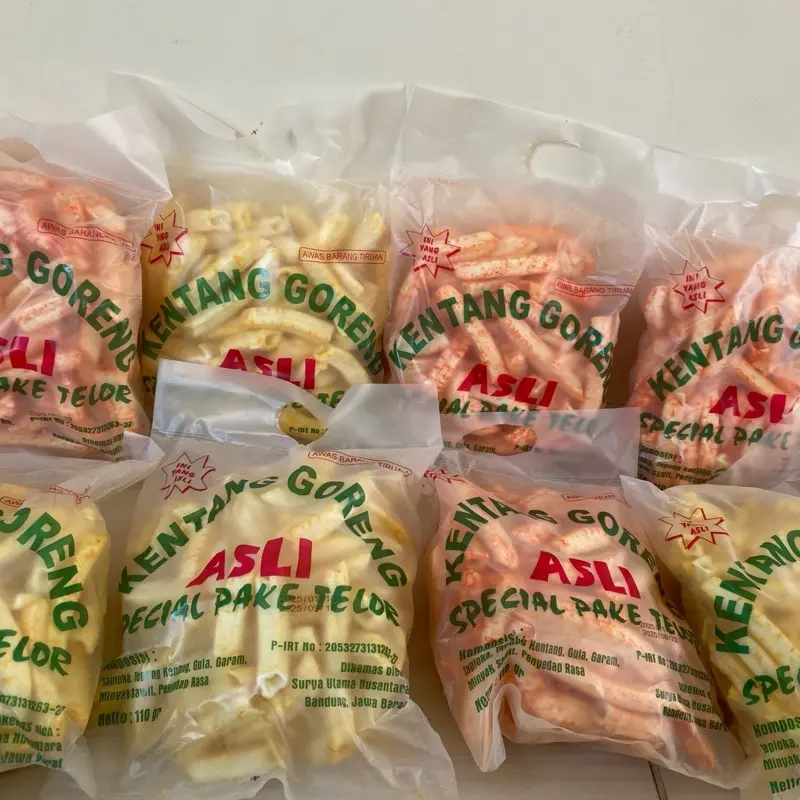 Potato stick kentang goreng ASLI food cemilan rasa jagung dan balado enak Snacks 3