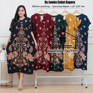 Daster Jumbo Rayon Ld 120 cm Marsha Outfit Bisa COd