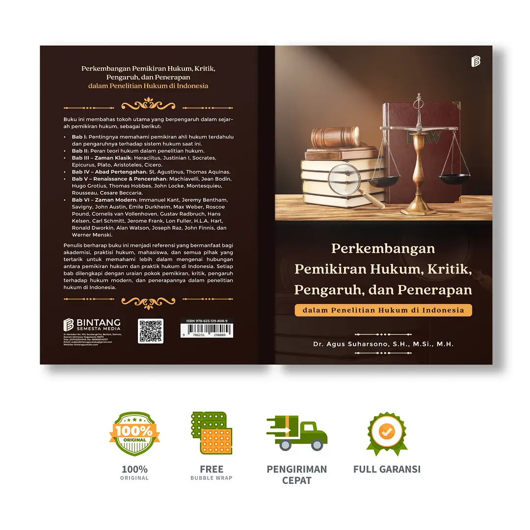 Perkembangan Pemikiran Hukum, Kritik, Pengaruh, dan Penerapan dalam Penelitian Hukum di Indonesia