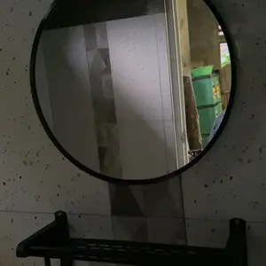 Cermin Aesthetic / Kaca Kamar Mandi / Cermin kamar mandi / Cermin Rias Dinding / Cermin Kamar Mandi Dan Rak / Kaca Dinding Dengan Rak Penyimpanan