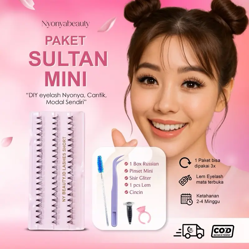 Paket Eyelash Extension / paket 1 ekonomis bulumata Eyelash
