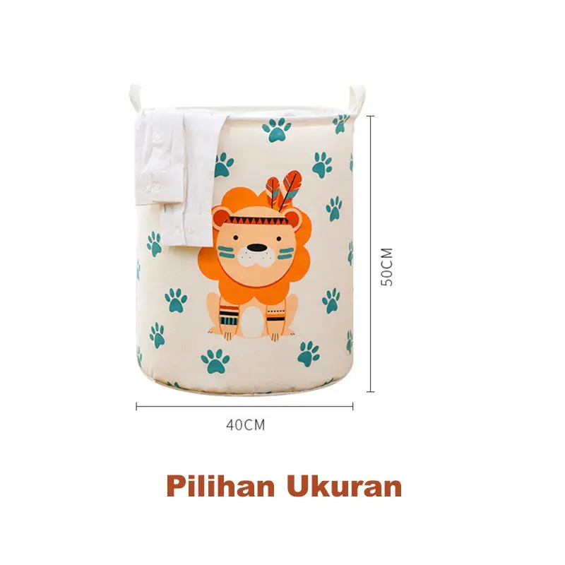 Starlight Keranjang Laundry Baju Kotor Keranjang Baju Bulat Multifungsi Motif Karakter HSB204 8