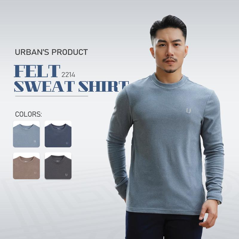 Áo Nỉ Sweatshirt nam Urban chất nỉ mềm mịn dày dặn giữ ấm cực tốt co giãn nhẹ mặc phom dáng basic thoải mái NO.2214 nhiệt Menswear áonam đẹp aonam dep