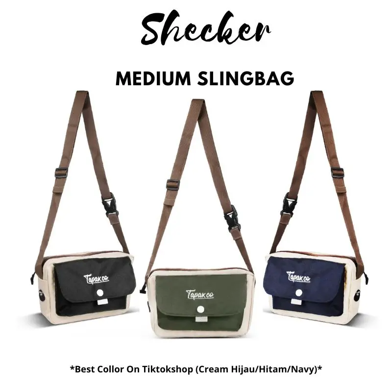 [Beli Lokal] TAPAXCO Tas Selempang Pria Shecker Slingbag Casual Local Original