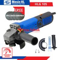Gambar H&L HLG105 Mesin gerinda 4" Angle grinder Variable Speed HLG105 dari Vins Teknik Bekasi Kota Bekasi 1 Tokopedia