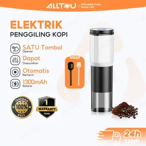 ALLTOU Penggiling kopi 1300mAh Otomatis Coffee Grinder Mesin