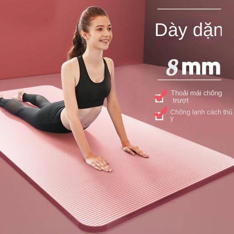 Thảm Tập Yoga Chống Trượt Dày 6Mm, Thảm Tập Thể Dục, Thảm Thập Yoga Tại Nhà, Thảm Tập Gym Cao Cấp Giá Tốt