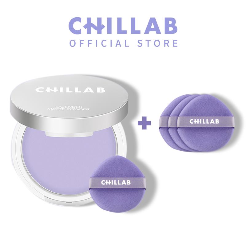  CHILLAB phấn phủ kiềm dầu 1PC  đã gồm 1 bông mút giọt nước + 3 bông mút giọt nước riêng 