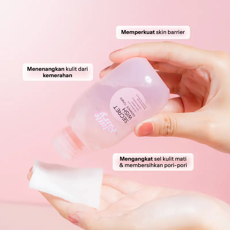 LITTLE FAIRY Secret Wish Radiance 4in1 Bundle cleaner +toner+serum+moisturize+sunscreen Skincare pack Soothing brightening kindly for Kering Kusam Skin Hyaluronic Acid 1