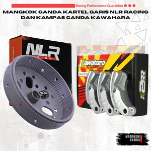 Mangkok Ganda Kartel Garis Dan Kampas Kawahara Vario dan Motor matic lainnya