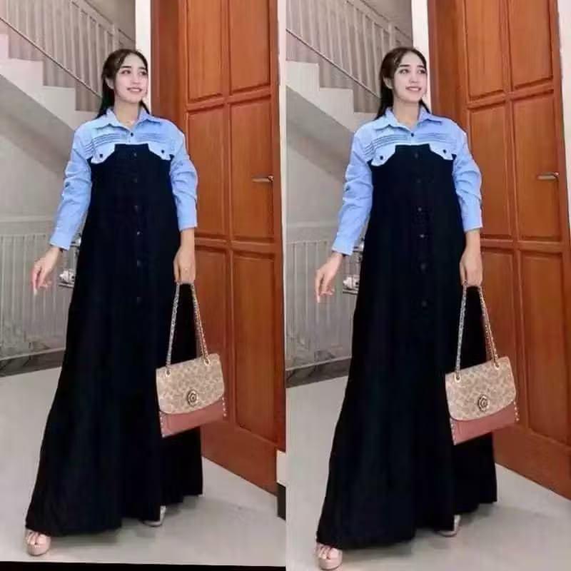 Product Introduction of DRESS KEREN VENA MIDI JUMBO L XL XXL TERMURAH BAHAN ADEM Muslim Gamis Wanita Dewasa Maxi Mewah Lebaran Nyaman Twill Panjang Remaja Katun Kain Kondangan Merah 15