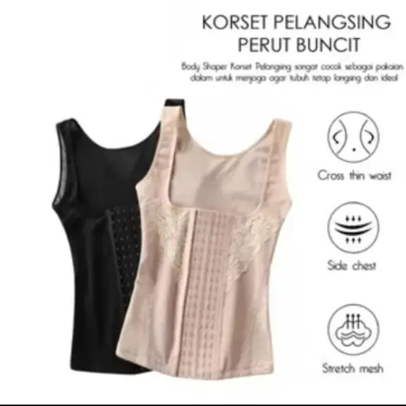 KORSET PELANGSING PERUT KODE 1101 BAHAN PREMIUM TIDAK PANAS, ADEM, NYAMAN DI PAKE, TERSEDIA UK M-6XL lady  corset korset  pinggang wanita korset  viral 0