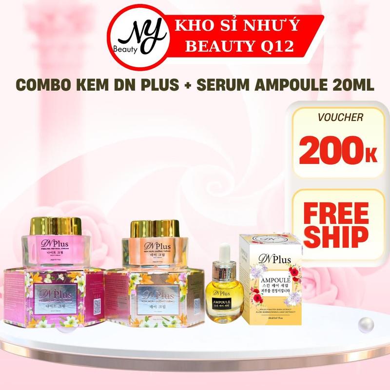 (DN PLUS) COMBO CẶP KEM FACE DN PLUS CẢI TIẾN + SERUM DN PLUS (AMPOULE) Skincare Son