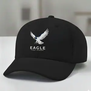 Eagle Flight Academy Topi Baseball Premium Abu Grey Elegan & Nyaman dengan Logo Sablon Tajam Adjustable Strap Cocok untuk Pria & Wanita