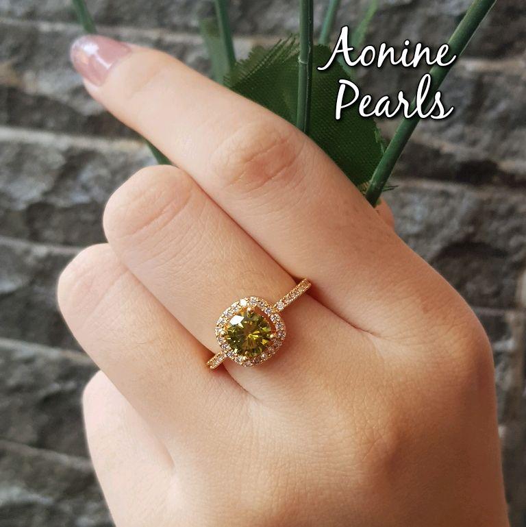 Cincin Batu Zirconia Merah 8