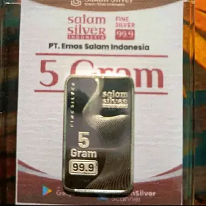 PERAK BATANGAN 5 GRAM SALAM SILVER DIPRODUKSI OLEH PT SALAM SILVER INDONESIA