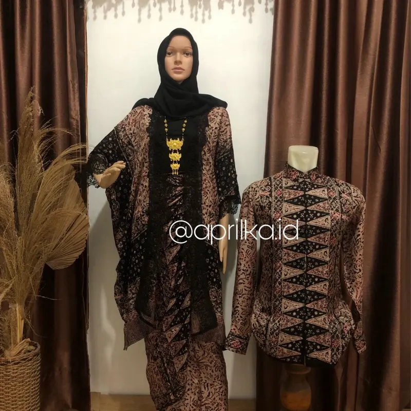 Tipe A set Ayu Baju Kondangan Pesta Kebaya Batik Viscose Motif Jupri Palembang 6