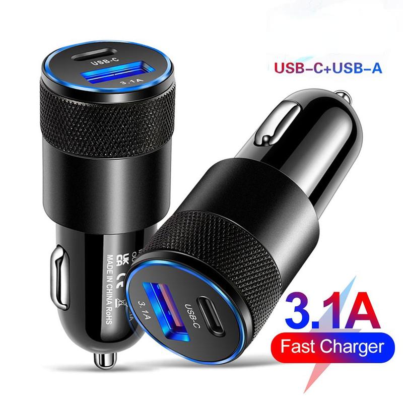 2024 New+COD+spot stocks 38W FAST CAR CHARGER QC3.0 PD USB Dual Fast Charging Adapter Socket 2 Ports Car Phone Charger 1