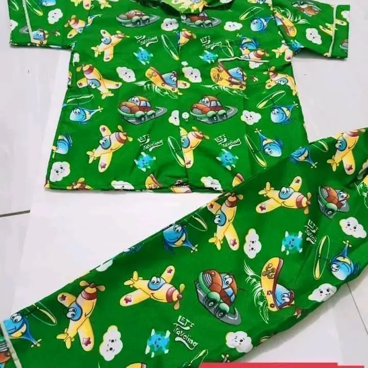 piyama katun micro untuk usia 5th, 6th,7th 2