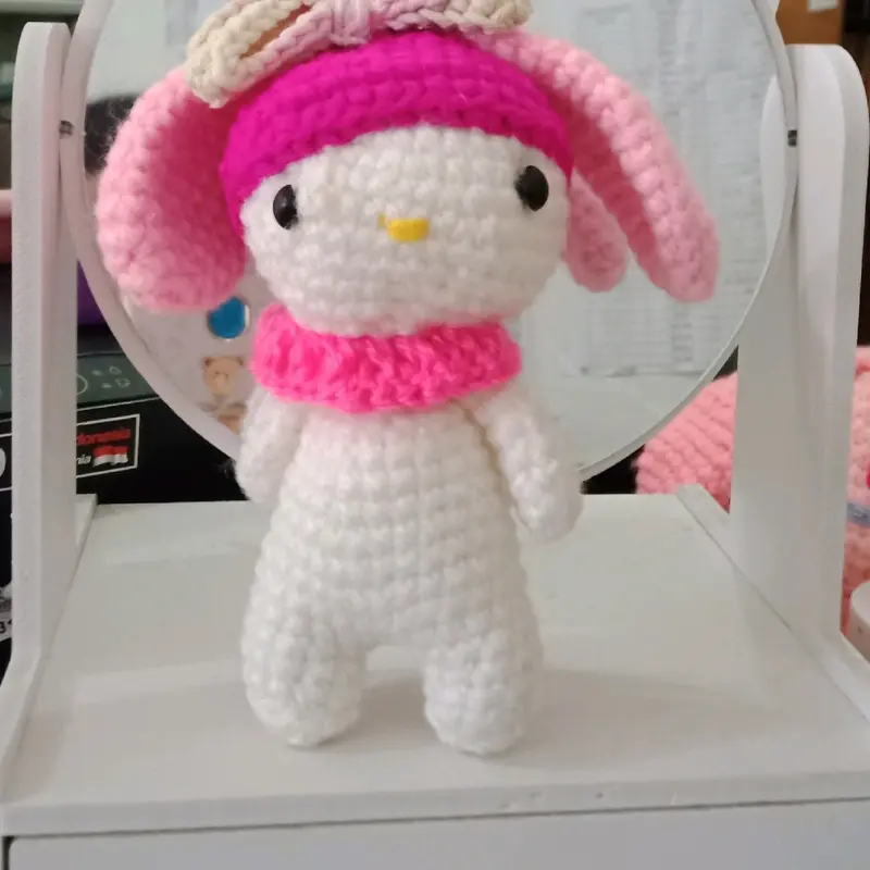 boneka hello Kitty rajut handmade 0