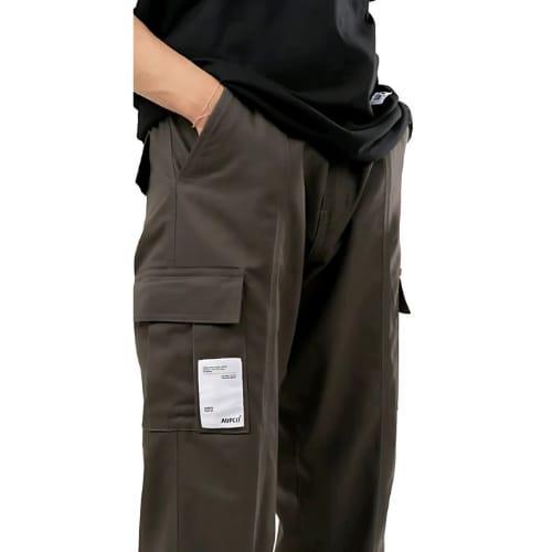Celana Cargo Komprang Panjang Pria Wanita Streetwear - Korean Style Unisex Elastic Waist CARGO PANTS joker straight 8